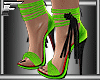 !F! strap heels green