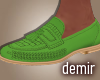 [D] Chelsia green loafer