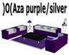 )O(Aza purple/silver set