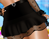 Black Ruffle Skirt rl