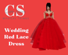Wedding Red Lace Dress