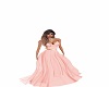 Coral pink gown