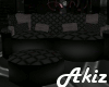 ]Akiz[ Dark Snuggle Sofa
