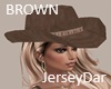 Cowgirl Hat Brown