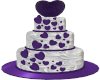 Purple Hearts Cake