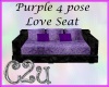 C2u Purple Love Seat