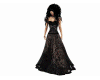 Long black glitter dress