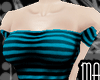 |MA|Blue Striped Dress