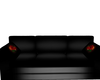 black/rose sofa