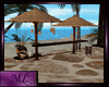 Tropical beach club bar