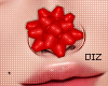 !!D Xmas Nose Bow Red L