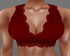 H/Red Lace Crop Top