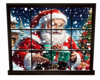 santa animated window