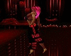 red dubstep pants