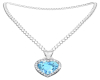 Blue  Heart Necklace