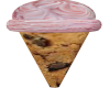 Strawberry icecream cone