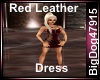 [BD] Red Leather Dress