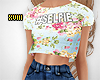 ! Floral Selfie Tee W