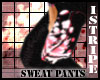 {i}stripe sweat pants