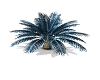 Animated Blue Palm Tree