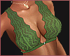 ( lace bra ) green