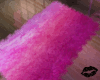 Furry pink rug
