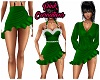 Silk Skirt Green