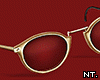 Nt. Red Gold Glasses
