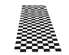 long b&w tiles floor