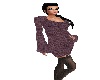 purple woolen dress