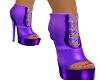 {S}Purple Ankle Boots