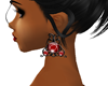 Red Gothic Earrings