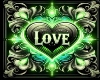 Green Love Background