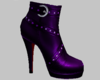 Purple Stud Ankle Boot
