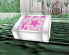 Pink Blossom Cube Chair