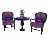 Purple Rose Coffee Chair