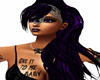 Jade's purple ponytail 2