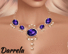 Gold & Violet Necklaces