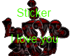 Iloveyou sticker