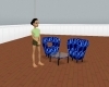 (K) BluePose Table Chair
