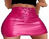 Pink Leather Skirt