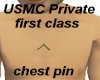 USMC PFC. chest pin