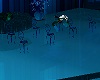 7 Blue Dance Chairs