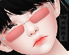 w. 90's Red Glasses