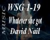 Whatever she got/David N