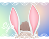 S| Bunny Ears (wht/pink)
