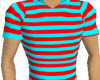 nice blue and red polo