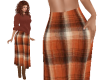 TF* Autumn plaid Skirt