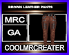 BROWN LEATHER PANTS