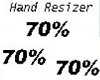 Hand Resizer Scale 70%
